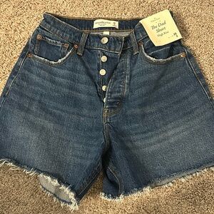 NWT Abercrombie the dad curve love shorts size 2 (26)